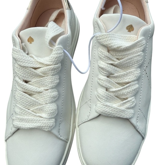 Kate Spade Women's Lace-Up Sneakers White Size 5.5 Casual NEW   CYBER MONDAY $99 - Picture 4 of 9
